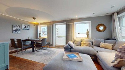 Großzügigie Wohnung direkt am Badestrand