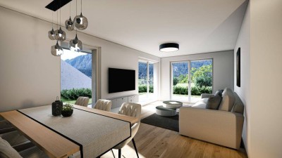 3 Zimmer Garten-Neubauwohnung im Dorf Domizil Kirchbichl zu verkaufen