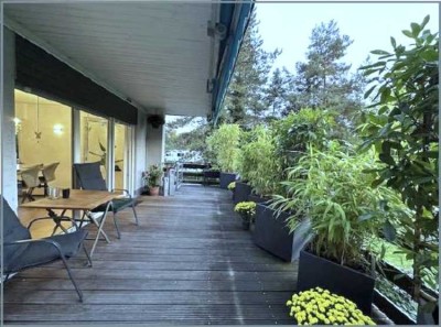 Helle geräumige 128 qm Wohnung mit Terasse, Garten, Garage in Lindlar Ortskern
