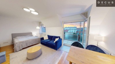 CHARMANTE DG-WOHNUNG MIT TERRASSE | SAUNA &amp; GARAGE | WESTSEITIGE INNENHOFLAGE | AB SOFORT