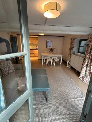 Frisch sanierte & stilvoll möblierte 2-Zimmer-Wohnung mit großer Terrasse und Kamin WA:01577/8587226