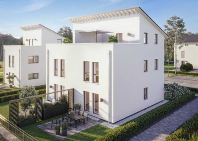 Energieeffiziente Neubauwohnung in Kissenbrück mit riesiger Dachterrasse und wunderschönen Ausblick