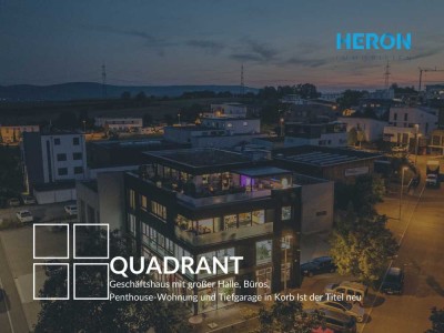 QUADRANT - Luxus Penthouse-Wohnung mit Büros, Industriehalle und eigener Tiefgarage