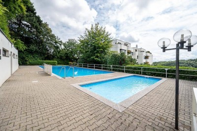 Residieren Sie in einer der besten Lagen Wiens, traumhafter Fernblick, Pool, Garage, große Loggia