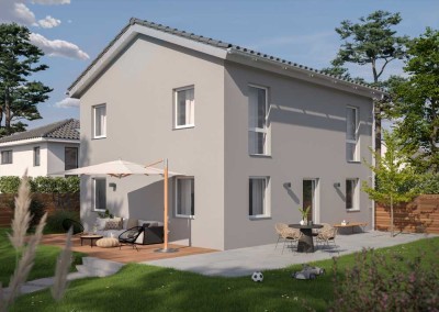 Stadtvilla in massiver Modulbauweise als Aktionshaus