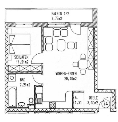 2-Zimmerwohnung im schönem Naunhof