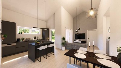 Minimalistisch, elegant, perfekt - wohnen im OKAL-Bungalow
