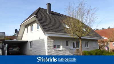 Großzügige Obergeschosswohnung mit Südwest-Loggia in Edewecht / zentrale Wohnlage