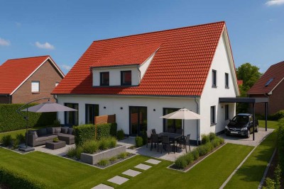 Neubau Ihres Architektenhauses als Doppelhaushälfte bezugsfertig in 4 Wochen !