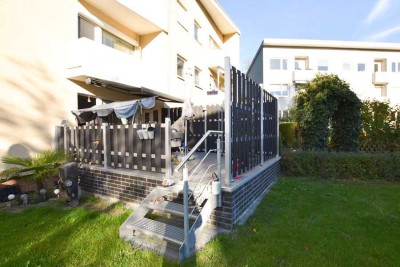 Modernisierte Erdgeschosswohnung mit Terrasse und Garten!