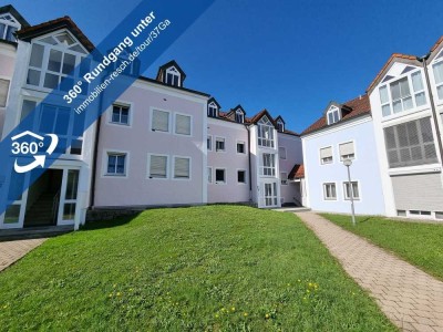 Raum - ID 
Kompakte 2-Zimmer- Wohnung mit Wintergarten, Wannenbad, und Balkon in Passau/Heining