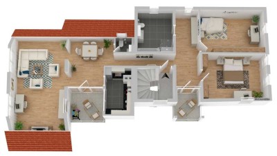 4 Zim.-Etagen-Wohnung im Fachwerk-Denkmal-Haus