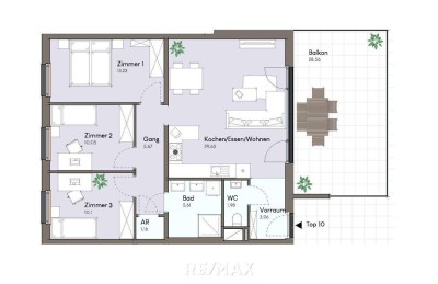 Neubau Erstbezug | 4-Zimmer-Wohnung mit großem Balkon| inkl. 2 Garagenplätze