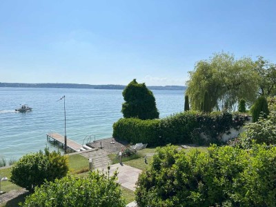 Exklusive Sommer-Residenz am Bodensee mit direktem Seezugang, eigenem Steg und Blick auf die Mainau