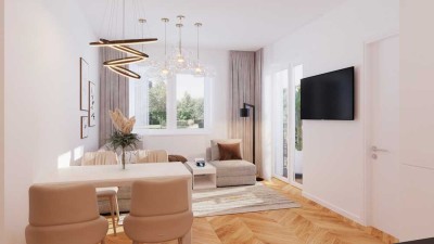 2-Zimmer Neubauwohnung mit Einbauküche im EG