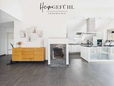 Helle 3-Zi.-Dachgeschosswohnung in ruhiger Lage von Bissingen mit Balkon