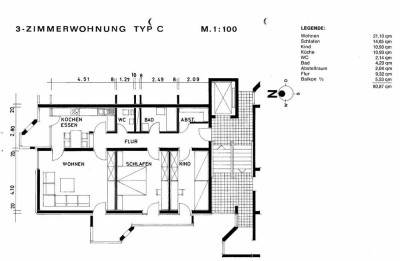 Interessante  3-Zimmer Wohnung in Karlsruhe Rintheim