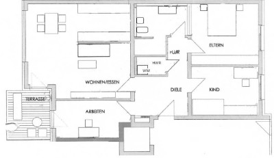 4-Zimmer-Wohnung mit Einbauküche und TG-Stellplatz in Landshut