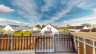 Raum für Liebe, Lachen und Leben - Dachgeschosswohnung mit Balkon