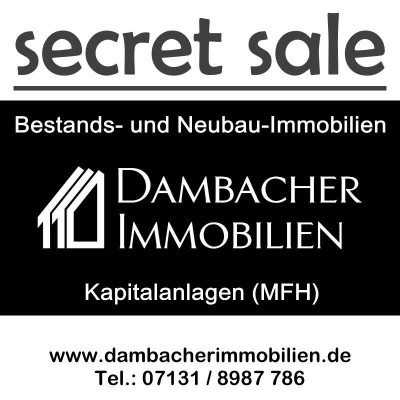 secret sale - Mehrfamilienhaus mit flexiblen Möglichkeiten, HEILBRONN, zentrale und ruhige LAGE