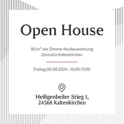 Am 06.09.2024 Open House! Der perfekte Sommer findet hier statt!