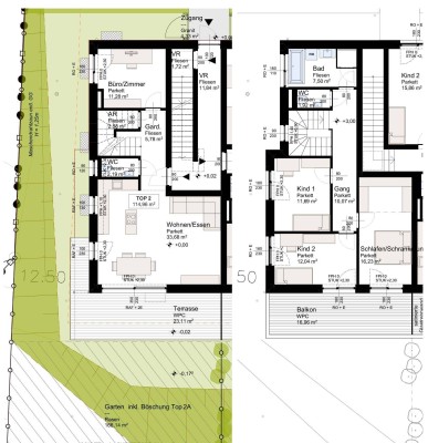 Maisonette-Wohnung in wunderschöner Grünruhelage - Neubau - Baubeginn erfolgt!