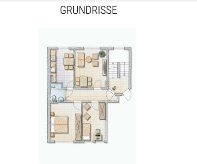 Neu Renovierte, komplett neu möblierte  3 Zimmer Wohnung, WG geeignet