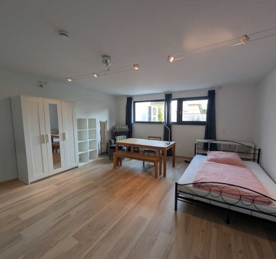 Schöne teilmöblierte Einliegerwohnung nähe DHBW Mosbach: 1 Z m. Küche, Bad/WC und Abstellraum