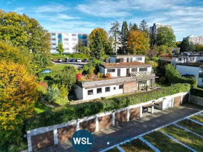 Terrassenbungalow mit Büro-/ Einliegerbereich u. Doppelgarage in ruhiger Standrandlage von Nürtingen