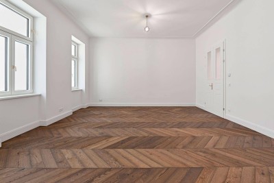 Exklusives Wohnen zwischen Donaukanal und Liechtensteinpark! Generalsanierter, südwestseitiger Drei-Zimmer-Erstbezug!