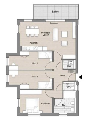 Neubau: 4,5-Zimmer-Wohntraum mit Balkon