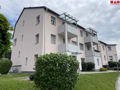Aufgepasst: 2-Zimmer-Wohnung im 1. Stock mit Balkon und Garage, ideal auch für Mehrfachautobesitzer!