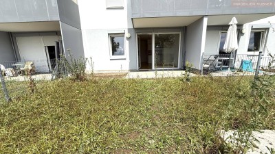 Moderne Neubauwohnung mit EIGENGARTEN und TERRASSE nahe Akademiepark