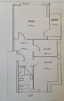 2-Zimmer-EG-Wohnungng mit Balkonkon u.Garten in Beckum