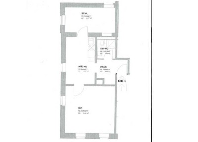 'Großzügig geschnittene, helle 2-Zi.-Wohnung mit zentraler Küche'