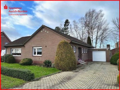 Ebenerdig und Sackgassenlage nahe dem "Timmeler Meer !"
Bungalow mit Garage in ruhiger Wohnlage von