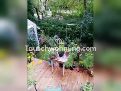 Tauschwohnung: Tausche 3 Zimmer mit Loggia und Garten gegen ab 2 zentraler