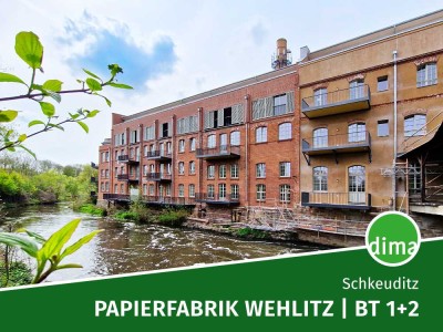 ERSTBEZUG sanierte Papierfabrik | Wohnen am Wasser mit Balkon, 2 Bädern, AR, Stellplatz u.v.m.