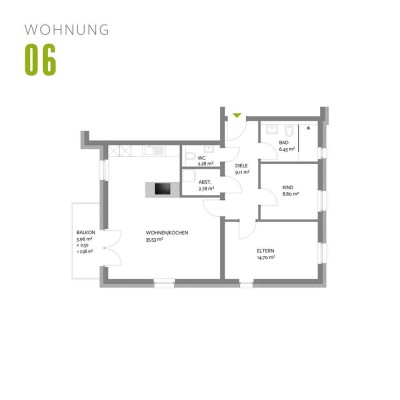 NEUBAU Trier-Olewig - Effizienzhaus 55 - Wohnung 06