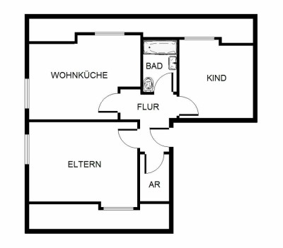 Demnächst frei! 2-Zimmer-Wohnung in Herne Unser Fritz