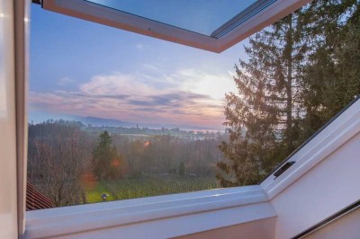 Preisreduziert: Hochwertige 3,5-Zimmer-Maisonette mit Seeblick & Wintergarten