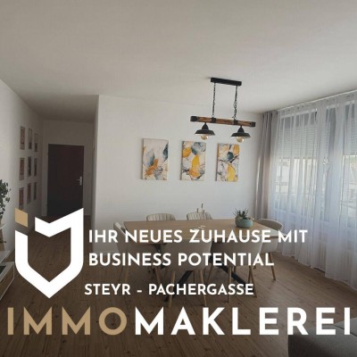 EIGENTUMSWOHNUNG MITTEN IN STEYR - PACHERGASSEIHR NEUES ZUHAUSE MIT BUSINESS POTENTIAL