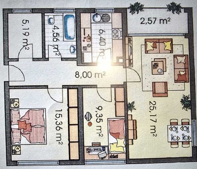 3 Zimmerwohnung Hilden Nord