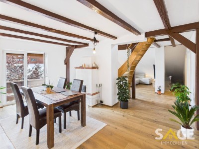 Stilvolle Dachgeschosswohnung mit Galerie und Panoramablick in Saalfelden