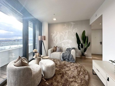 NEU! Möbliert - Doorman, Gym, Pool UND den schönsten Ausblick auf Stephansdom, Prater &amp; Neue Donau