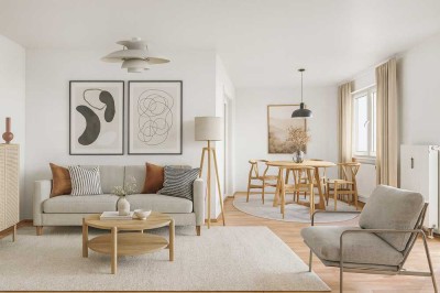 Idyllische Gartenwohnung mit Terrasse, Stellplatz & EBK