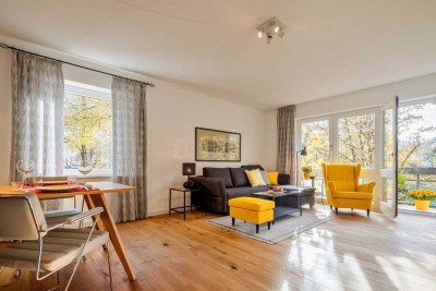 Großzügige, lichtdurchflutete 2-Zimmer-Wohnung, voll möbliert, in Bestlage München-Harlaching