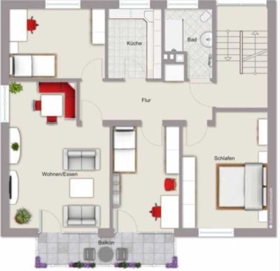 Moderne 4-Zimmer-Wohnung mit gehobener Innenausstattung mit EBK in Döse