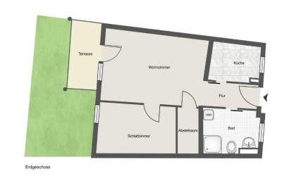 Erstbezug nach Sanierung und Einbauküche: Stilvolle 2-Zimmer-EG-Wohnung mit geh. Innenausstattung