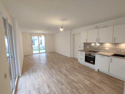 Moderne 3-Zimmer Erdgeschosswohnung (80 qm) mit Einbauküche und 2 Tiefgaragenplätzen in Landsberg